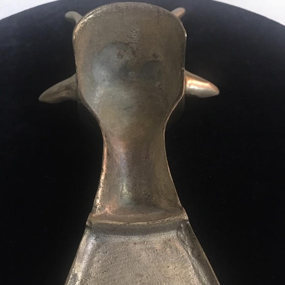 🌶 Vintage Longhorn Steer Brass Boot Jack - Picture 4 of 5